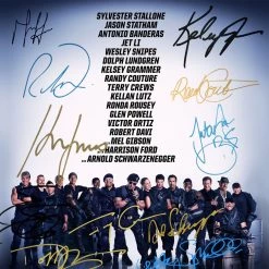 RARE-T The Expendables 3 Limited Signature Edition Studio Licensed Mini Poster Custom Frame Limited Edition Frames