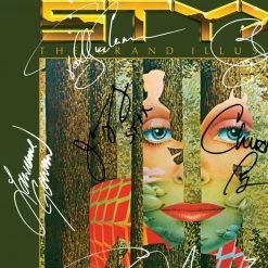 RARE-T Styx - The Grand Illusion Platinum LP Limited Signature Edition Studio Licensed Custom Frame Limited Edition Frames