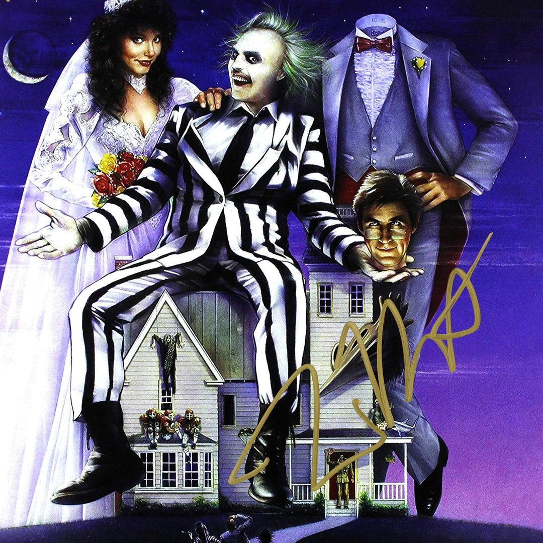 RARE-T Limited Edition Frames Beetlejuice Motion Picture Soundtrack Limited Signature Edition Gold LP Custom Frame 4 RARE-T Limited Edition Frames Beetlejuice Motion Picture Soundtrack Limited Signature Edition Gold LP Custom Frame