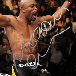 RARE-T Anderson Silva Photo Limited Signature Edition Studio Licensed Custom Frame Sports Memorabilia