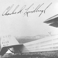 RARE-T Charles Lindbergh Limited Signature Edition Studio Licensed Photo Custom Frame Limited Edition Frames