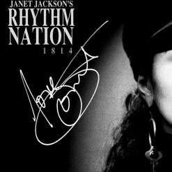 RARE-T Janet Jackson Rhythm Nation 1814 Platinum LP Limited Signature Edition Studio Licensed Custom Frame
