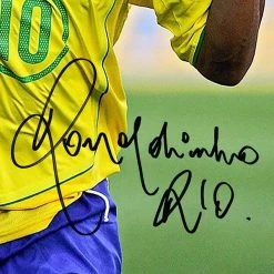 RARE-T Brazil - Ronaldinho Photo Limited Signature Edition Studio Licensed Custom Frame 10 RARE-T Brazil - Ronaldinho Photo Limited Signature Edition Studio Licensed Custom Frame