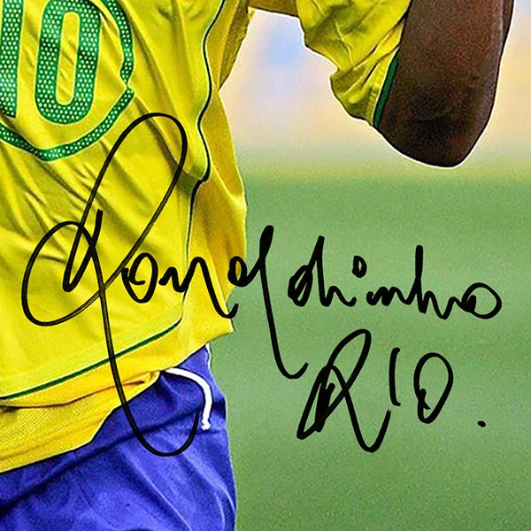RARE-T Brazil - Ronaldinho Photo Limited Signature Edition Studio Licensed Custom Frame 4 RARE-T Brazil - Ronaldinho Photo Limited Signature Edition Studio Licensed Custom Frame