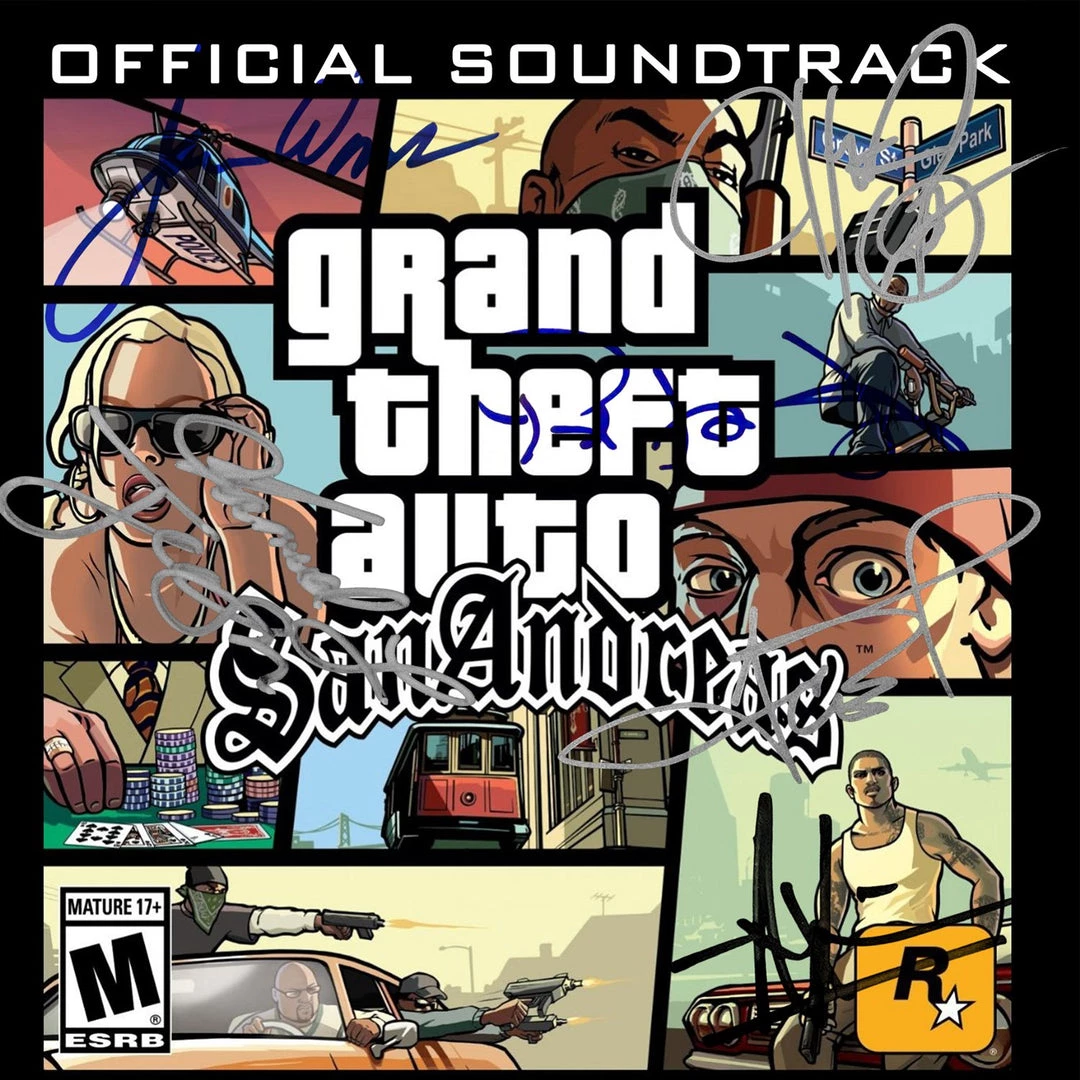RARE-T Grand Theft Auto San Andreas - Soundtrack Gold LP Limited Signature Edition Studio Licensed Custom Frame 5 RARE-T Grand Theft Auto San Andreas - Soundtrack Gold LP Limited Signature Edition Studio Licensed Custom Frame