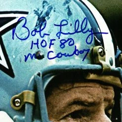 RARE-T Dallas Cowboys - Bob Lilly Photo Limited Signature Edition Studio Licensed Custom Frame Sports Memorabilia
