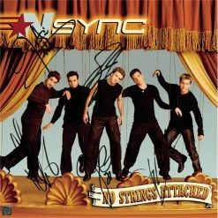 RARE-T NSYNC No Strings Attached Gold LP Limited Signature Edition Studio Licensed Custom Frame
