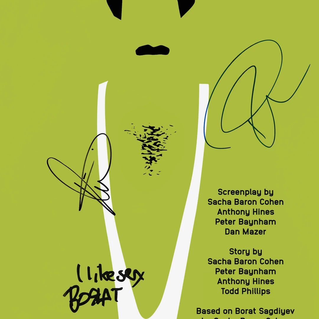 RARE-T Borat Transcript Limited Signature Edition Studio Licensed Custom Frame 5 RARE-T Borat Transcript Limited Signature Edition Studio Licensed Custom Frame