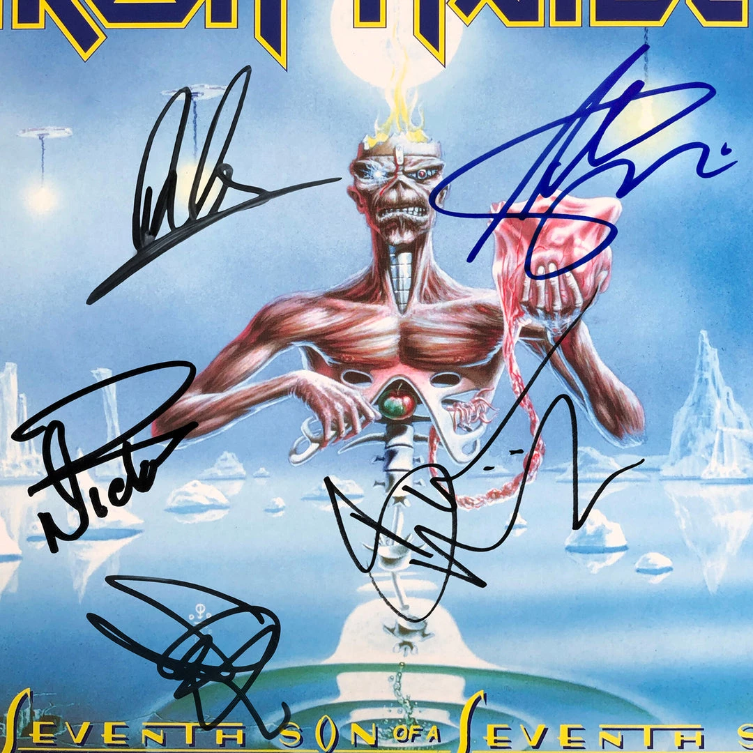 RARE-T Iron Maiden - Seventh Son Of A Seventh Son LP Cover Limited Signature Edition Studio Licensed Custom Frame Limited Edition Frames 4 RARE-T Iron Maiden - Seventh Son Of A Seventh Son LP Cover Limited Signature Edition Studio Licensed Custom Frame Limited Edition Frames