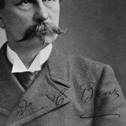 RARE-T Carl Benz Photo Limited Signature Edition Studio Licensed Custom Frame Limited Edition Frames