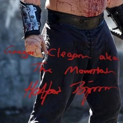 RARE-T Game Of Thrones The Mountain Photo Limited Signature Edition Studio Licensed Custom Frame Limited Edition Frames