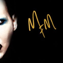 RARE-T Marilyn Manson Photo Limited Signature Edition Studio Licensed Custom Frame Limited Edition Frames