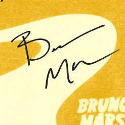 RARE-T Limited Edition Frames Bruno Mars - Doo-Wops & Hooligans Gold LP Limited Signature Edition Studio Licensed Custom Frame