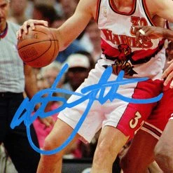 RARE-T Atlanta Hawks - Christian Laettner Photo Limited Signature Edition Studio Licensed Custom Frame Sports Memorabilia