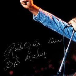 RARE-T Bob Marley - Live Limited Signature Edition Studio Licensed Photo Custom Frame