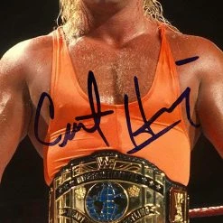 RARE-T WWF - Curt Hennig Mr.Perfect Limited Signature Edition Studio Licensed Photo Custom Frame Limited Edition Frames