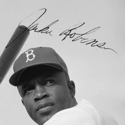 RARE-T Jackie Robinson Brooklyn Dodgers Photo Limited Signature Edition Licensed Custom Frame Sports Memorabilia