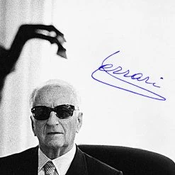 RARE-T Enzo Ferrari Photo Limited Signature Edition Studio Licensed Custom Frame Sports Memorabilia