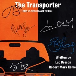 RARE-T The Transporter Transcript Limited Signature Edition Studio Licensed Custom Frame