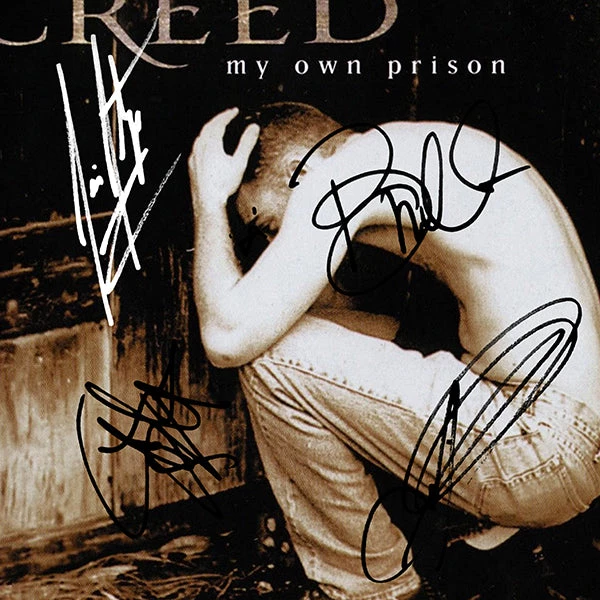 RARE-T Limited Edition Frames Creed - My Own Prison Gold LP Limited Signature Edition Studio Licensed Custom Frame 4 RARE-T Limited Edition Frames Creed - My Own Prison Gold LP Limited Signature Edition Studio Licensed Custom Frame