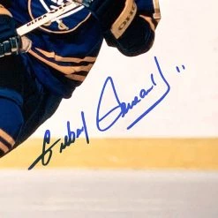 RARE-T Buffalo Sabres - Gilbert Perreault Photo Limited Signature Edition Studio Licensed Custom Frame Sports Memorabilia