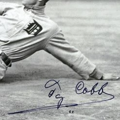 RARE-T Sports Memorabilia Detroit Tigers - Ty Cobb Limited Signature Edition Studio Licensed Photo Custom Frame