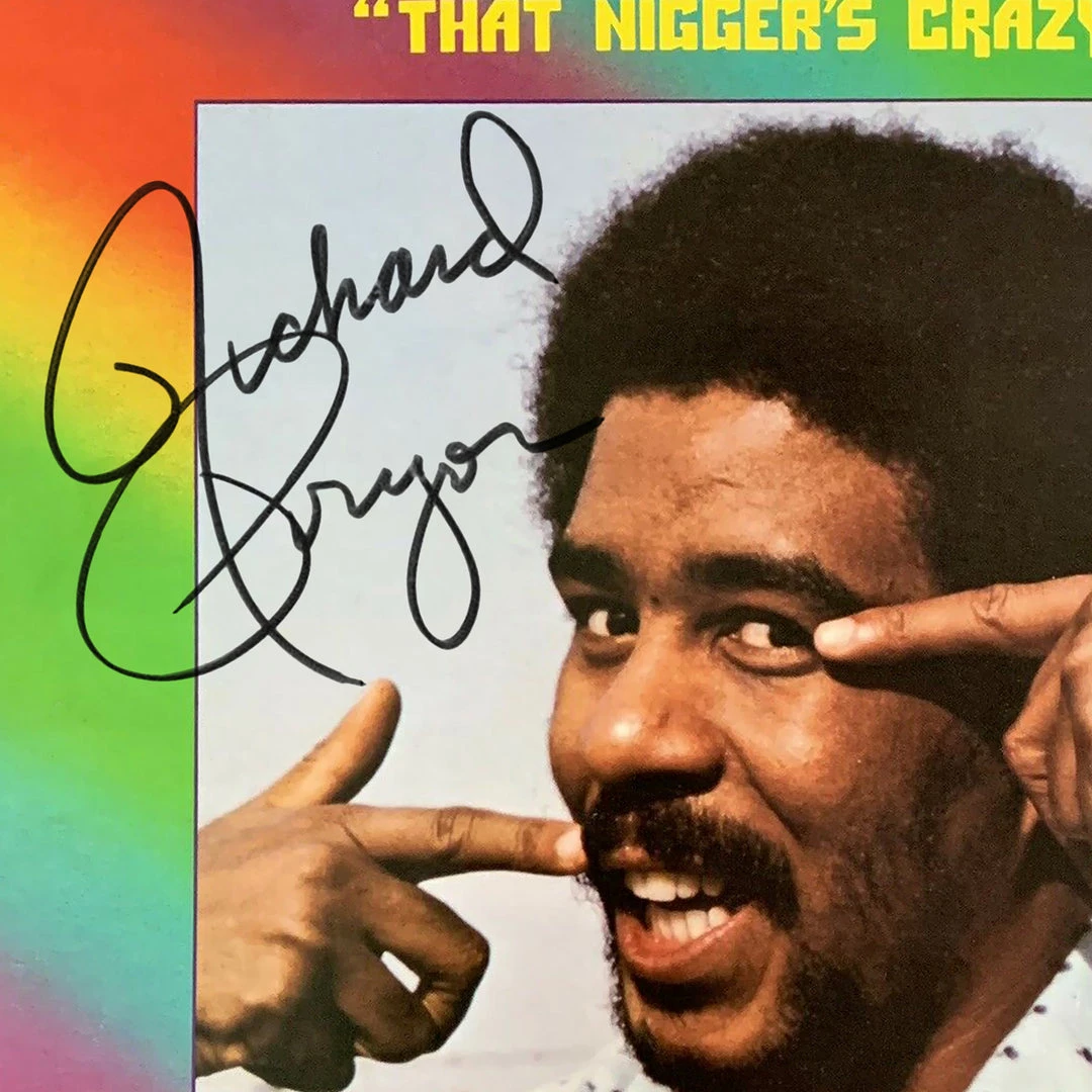 RARE-T Richard Pryor - That Nigger's Crazy Platinum LP Limited Signature Edition Studio Licensed Custom Frame 4 RARE-T Richard Pryor - That Nigger's Crazy Platinum LP Limited Signature Edition Studio Licensed Custom Frame