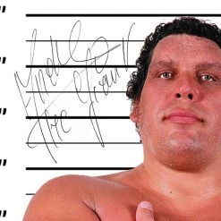 RARE-T WWF - Andre The Giant Photo Limited Signature Edition Studio Licensed Custom Frame Limited Edition Frames