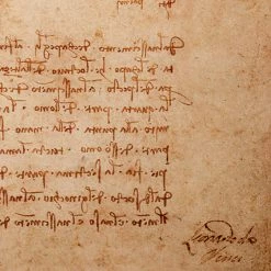 RARE-T Leonardo Da Vinci Vitruvian Man Limited Signature Edition Studio Licensed Mini Poster Custom Frame