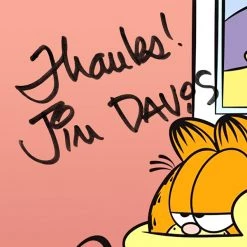 RARE-T Garfield Promotional Art Photo Limited Signature Edition Studio Licensed Custom Frame Limited Edition Frames