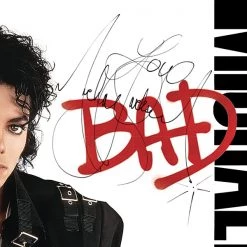 RARE-T Michael Jackson - Bad Platinum LP Limited Signature Edition Studio Licensed Custom Frame Limited Edition Frames