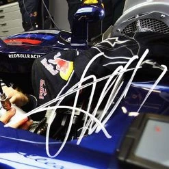 RARE-T Sebastian Vettel Photo Limited Signature Edition Studio Licensed Custom Frame
