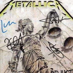 RARE-T Metallica Justice For All Gold LP Limited Signature Edition Studio Licensed Custom Frame Limited Edition Frames