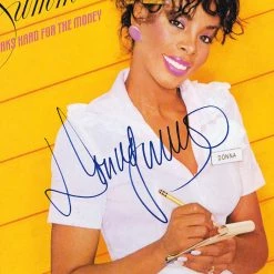 RARE-T Donna Summer - She Works Hard For The Money Gold LP Limited Signature Edition Studio Licensed Custom Frame