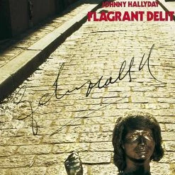 RARE-T Johnny Hallyday - Flagrant Délit Platinum LP Limited Signature Edition Studio Licensed Custom Frame