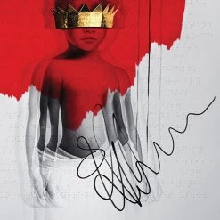RARE-T Rihanna Anti Gold LP Limited Signature Edition Studio Licensed Custom Frame