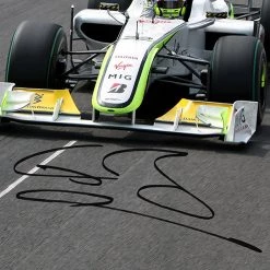 RARE-T Limited Edition Frames Brawn GP F1 - Jenson Button Photo Limited Signature Edition Studio Licensed Custom Frame