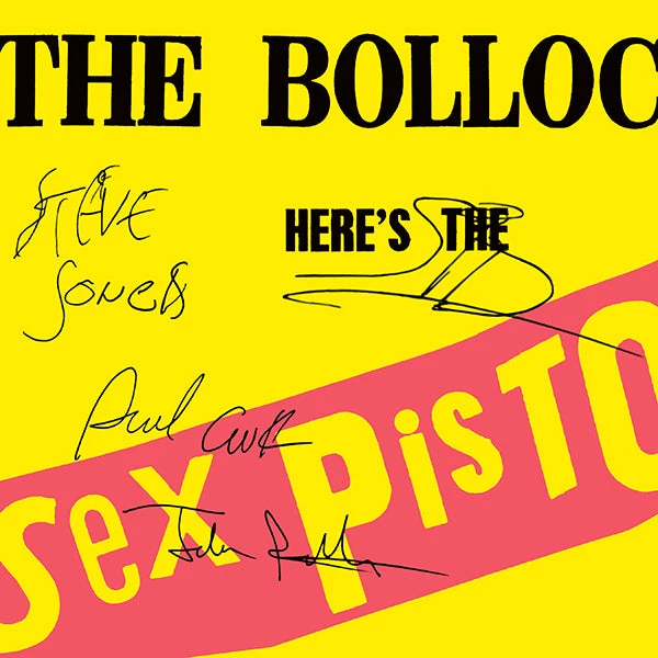 RARE-T Limited Edition Frames Sex Pistols - Never Mind The Bollocks Gold LP Limited Signature Edition Studio Licensed Custom Frame 4 RARE-T Limited Edition Frames Sex Pistols - Never Mind The Bollocks Gold LP Limited Signature Edition Studio Licensed Custom Frame