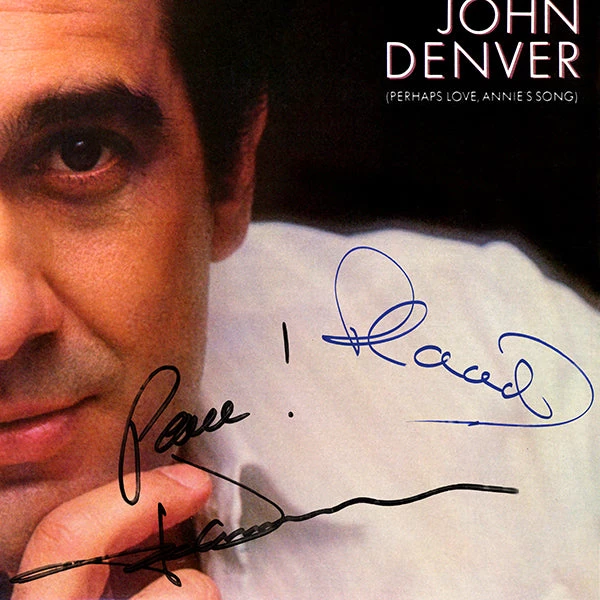 RARE-T Plácido Domingo With John Denver - Perhaps Love LP Cover Limited Signature Edition Studio Licensed Custom Frame 4 RARE-T Plácido Domingo With John Denver - Perhaps Love LP Cover Limited Signature Edition Studio Licensed Custom Frame