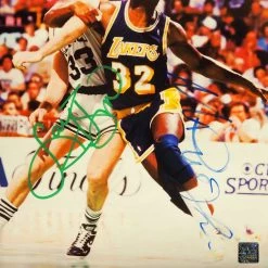RARE-T Larry Bird & Magic Johnson Limited Signature Edition Studio Licensed Photo Custom Frame Sports Memorabilia