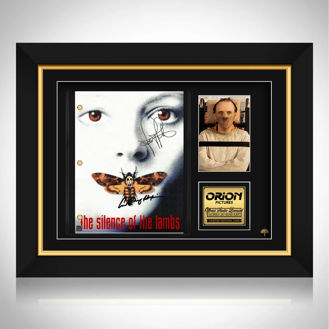 G.R.O. The Silence Of The Lambs Script Limited Signature Edition Studio Licensed Custom Frame 1 G.R.O. The Silence Of The Lambs Script Limited Signature Edition Studio Licensed Custom Frame