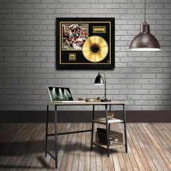 RARE-T Simple Plan - No Pads, No Helmets...Just Balls Gold LP Limited Signature Edition Studio Licensed Custom Frame