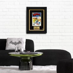 APW The Simpsons- Duffman Adventures #1(2014) Hand-Signed Comic Book Ian Booth & Stan Lee Custom Frame Signed Memorabilia