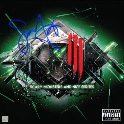 Rare-T Limited Edition Frames Skrillex Scary Monsters Limited Signature Edition Studio Licensed Gold LP Custom Frame