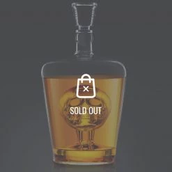 Decor L'Autre Sens Skull Whiskey Glass Decanter Barware & Signs