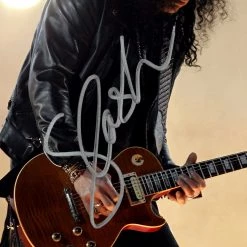 RARE-T Guns N Roses Slash Photo Playing Guitar On Stage Limited Signature Edition Studio Licensed Custom Frame