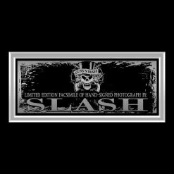 RARE-T Guns N Roses Slash Photo Playing Guitar On Stage Limited Signature Edition Studio Licensed Custom Frame