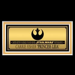 RARE-T Star Wars Princess Leia Slave Leia Photo Limited Signature Edition Licensed Custom Frame Limited Edition Frames