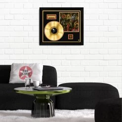 RARE-T Slayer Reign In Blood Gold LP Frame Limited Signature Edition Studio Licensed Custom Frame Limited Edition Frames