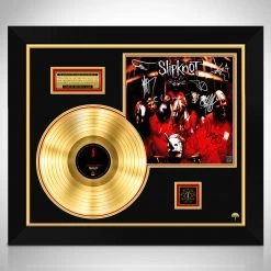 RARE-T Limited Edition Frames Slipknot Self Titled Gold LP Limited Signature Edition Studio Licensed Custom Frame